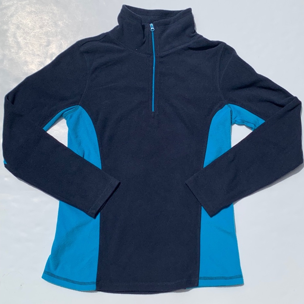Old Navy Fleece Pullover Sweater Small Blue 2 Tone